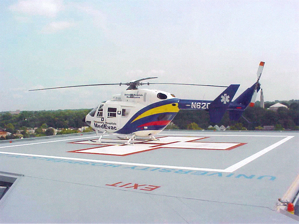 Dependable painting company university hospitals helipad